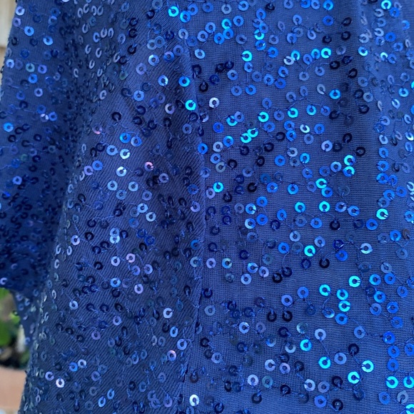 DRESS BARN Sequined Tee NWT SZ M American Dream - Picture 3 of 6